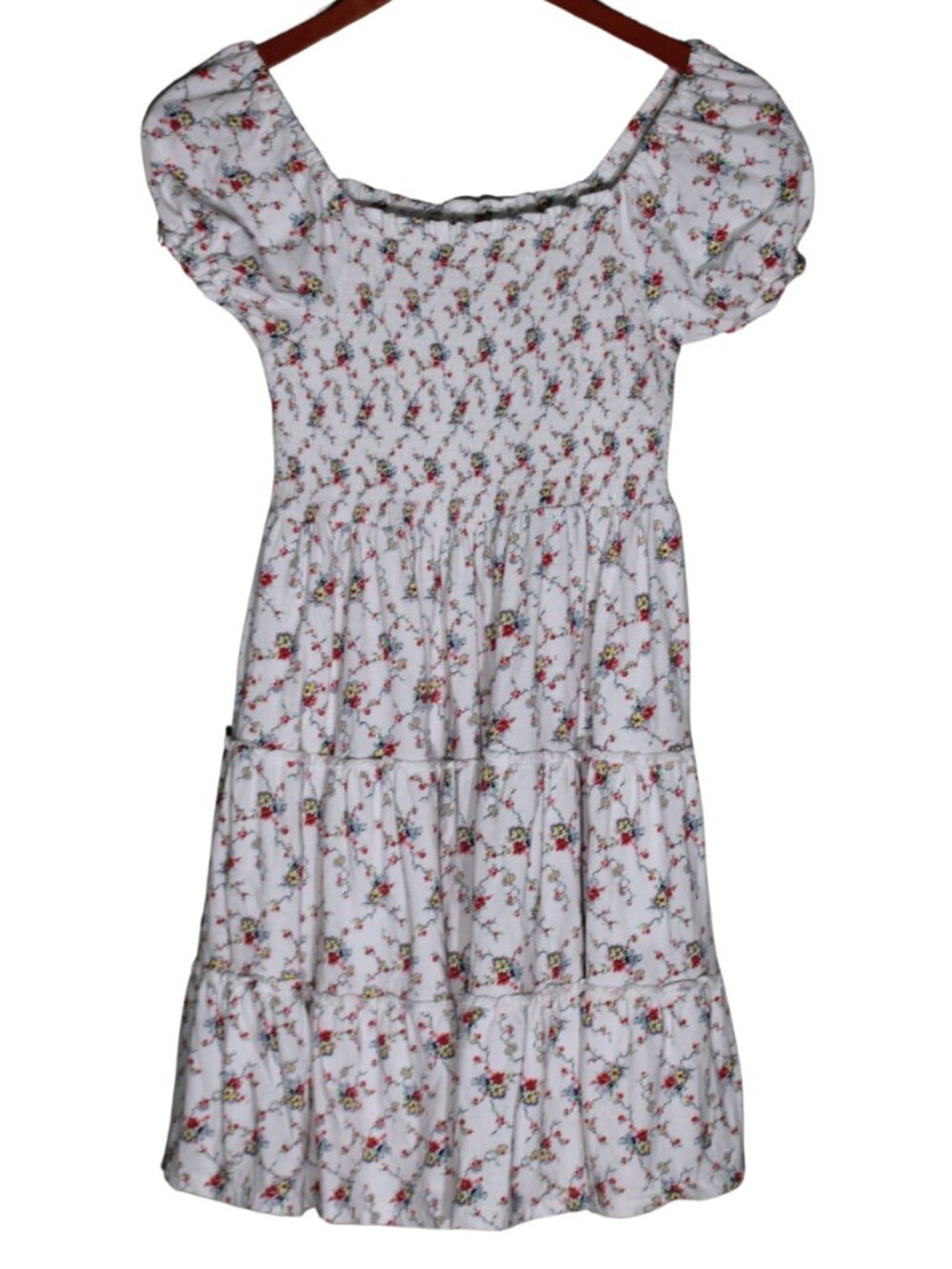 Polo Ralph Lauren Kid's Floral-Print Smocked Dress Large